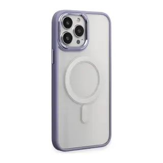İphone 15 Pro Kılıf Room Magneticsafe Silikon - Lila