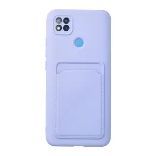 Xiaomi Redmi 9c Kılıf Kelvin Kartvizitli Silikon - Lila