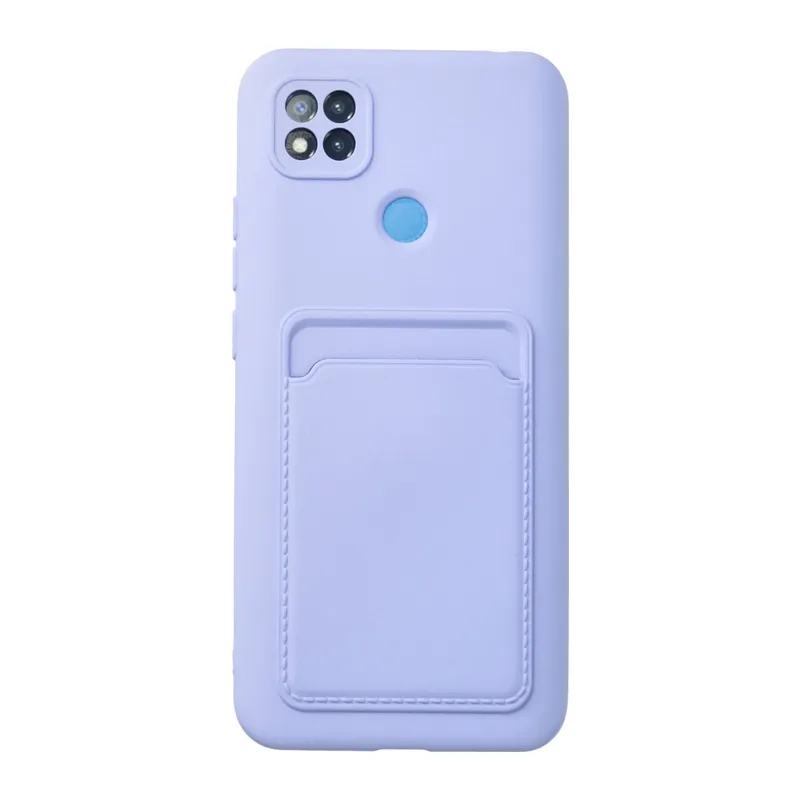 Xiaomi Redmi 9c Kılıf Kelvin Kartvizitli Silikon - Lila