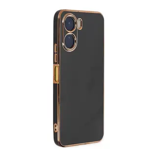 Vivo Y16 Kılıf Volet Silikon - Siyah