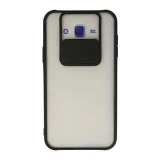 Galaxy J7 Kılıf Palm Buzlu Kamera Sürgülü Silikon - Siyah