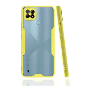 Realme C21 Kılıf Platin Silikon - Sarı