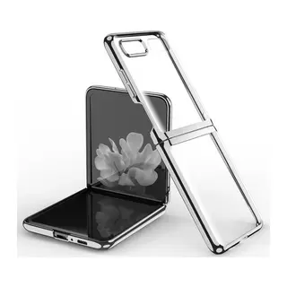 Galaxy Z Flip 4 Kılıf Fold Element Kapak - Gümüş