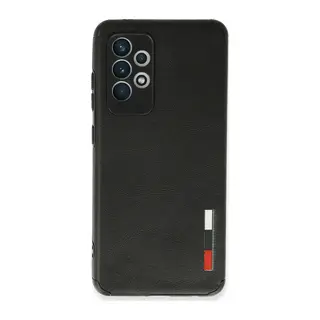 Galaxy A72 Kılıf Loop Deri Silikon - Siyah