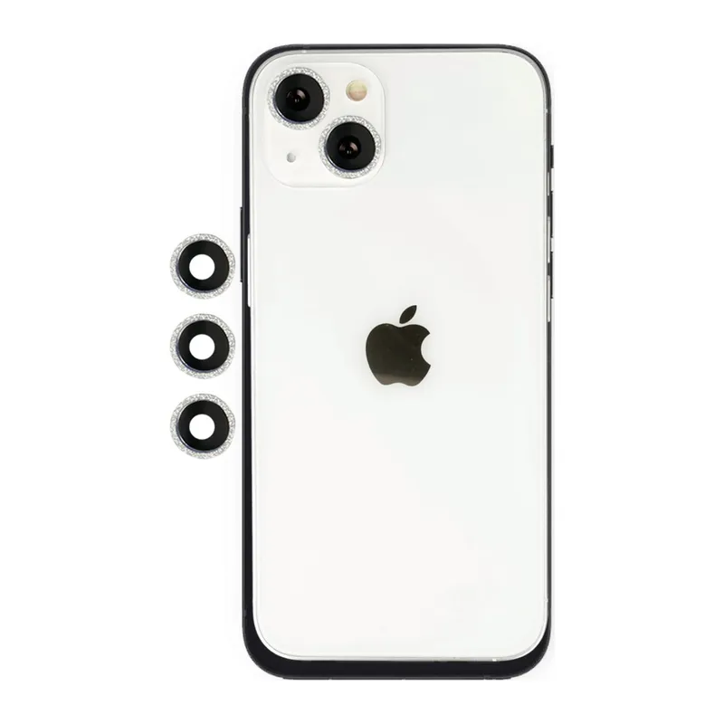 İphone 14 Shine Kamera Lens - Gümüş