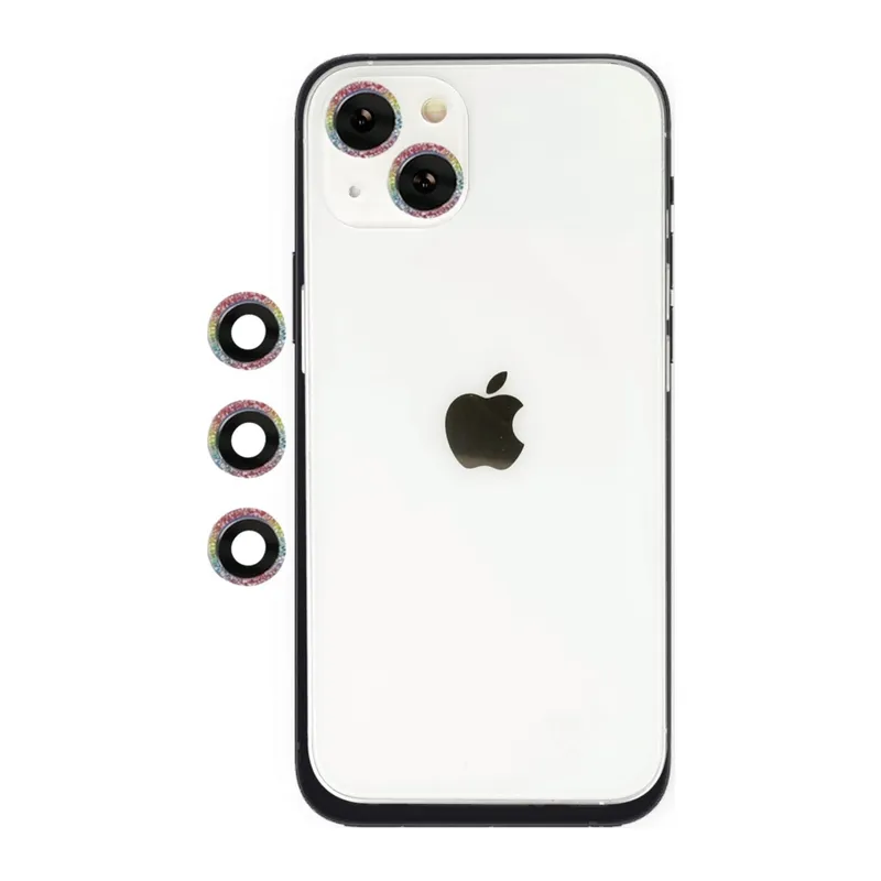 İphone 14 Shine Kamera Lens - Rainbow