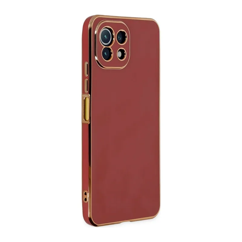 Xiaomi Mi 11 Lite Kılıf Volet Silikon - Kırmızı