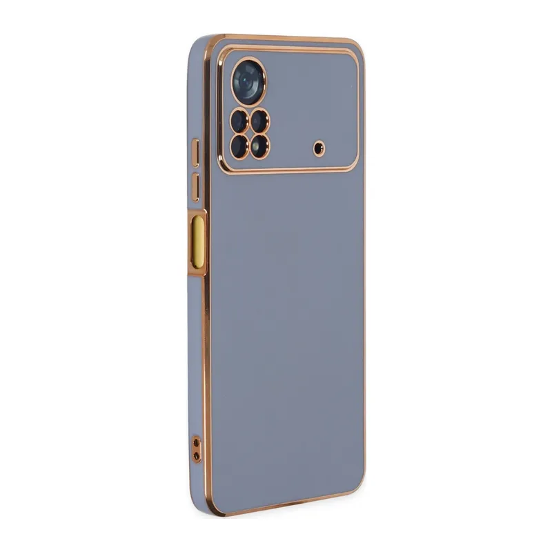 Xiaomi Poco X4 Pro 5g Kılıf Volet Silikon - Mavi