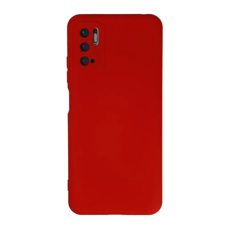 Xiaomi Redmi Note 10 5g Kılıf Nano İçi Kadife Silikon - Kırmızı