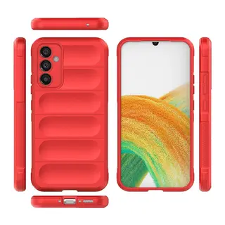 Galaxy M34 5g Kılıf Optimum Silikon - Kırmızı