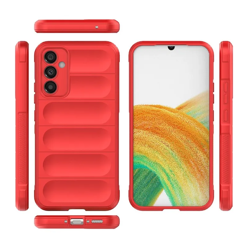 Galaxy M34 5g Kılıf Optimum Silikon - Kırmızı