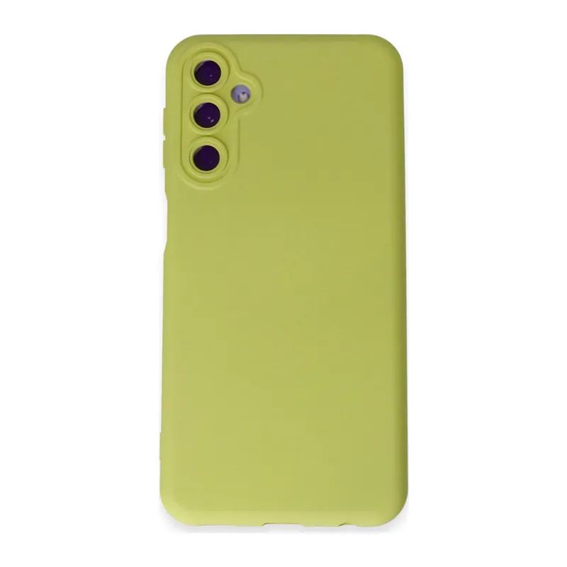 Galaxy M14 5g Kılıf Nano İçi Kadife Silikon - Sarı