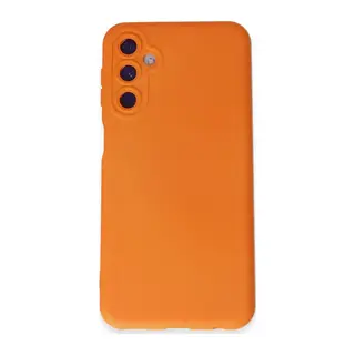 Galaxy M14 5g Kılıf Nano İçi Kadife Silikon - Turuncu