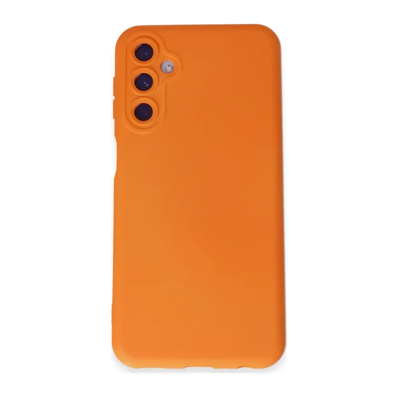 Galaxy M14 5g Kılıf Nano İçi Kadife Silikon - Turuncu