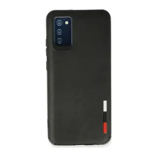 Galaxy A03s Kılıf Loop Deri Silikon - Siyah