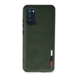 Galaxy A03s Kılıf Loop Deri Silikon - Yeşil