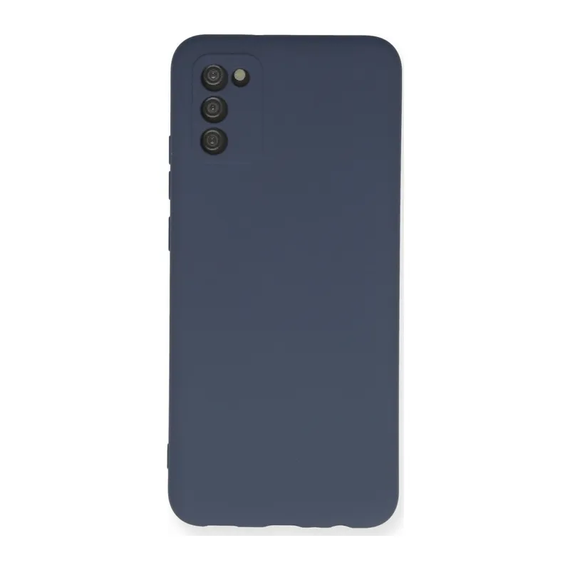 Galaxy A03s Kılıf Nano İçi Kadife Silikon - Gri
