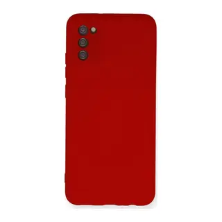 Galaxy A03s Kılıf Nano İçi Kadife Silikon - Kırmızı