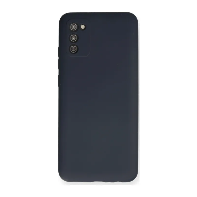 Galaxy A03s Kılıf Nano İçi Kadife Silikon - Lacivert