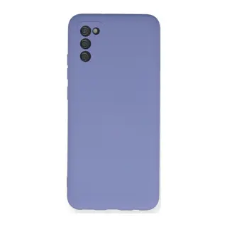 Galaxy A03s Kılıf Nano İçi Kadife Silikon - Lila