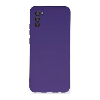 Galaxy A03s Kılıf Nano İçi Kadife Silikon - Mor