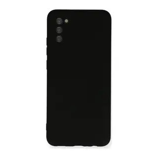 Galaxy A03s Kılıf Nano İçi Kadife Silikon - Siyah