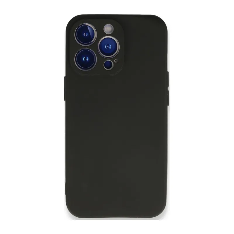 İphone 13 Pro Max Kılıf First Silikon - Siyah