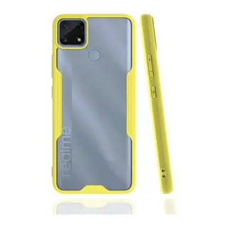 Realme C25 Kılıf Platin Silikon - Sarı