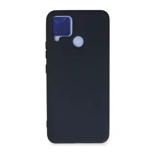 Realme C15 Kılıf Nano İçi Kadife Silikon - Lacivert