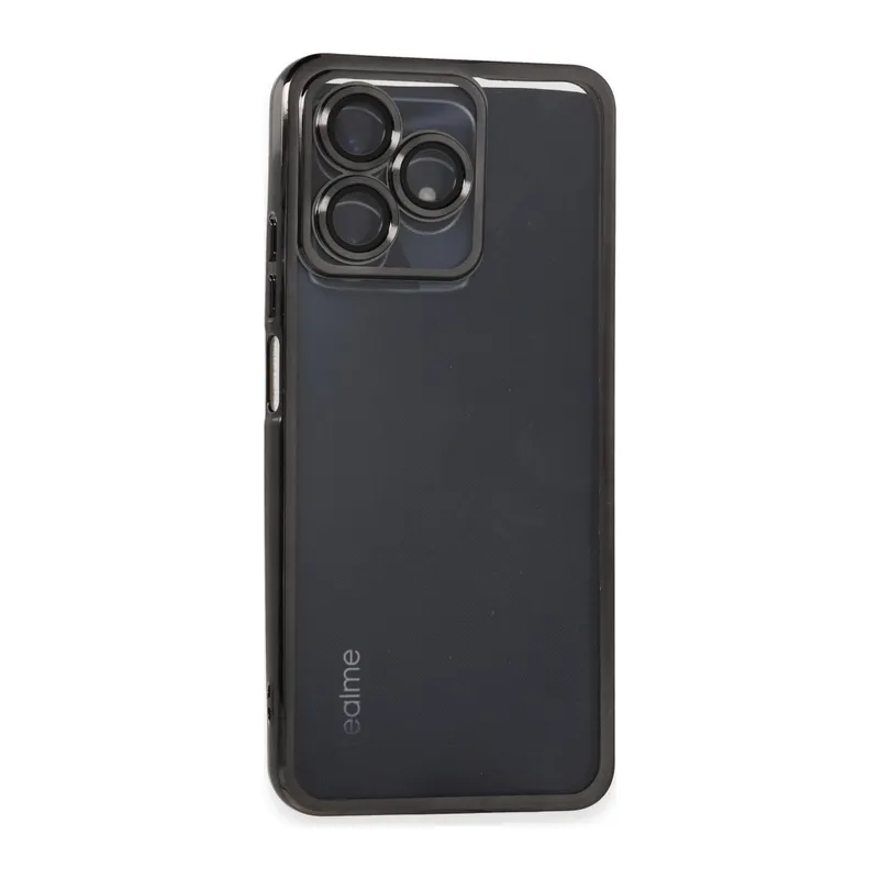 Realme C53 Kılıf Razer Lensli Silikon - Siyah
