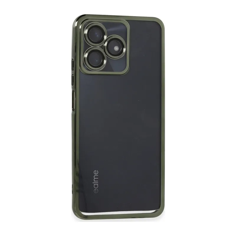 Realme C53 Kılıf Razer Lensli Silikon - Yeşil