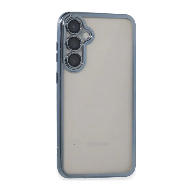 Galaxy S23 Fe Kılıf Razer Lensli Silikon - Açık Mavi
