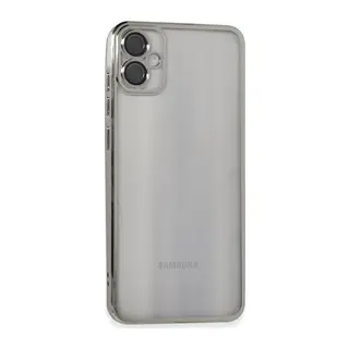 Galaxy A05 Kılıf Razer Lensli Silikon - Gümüş