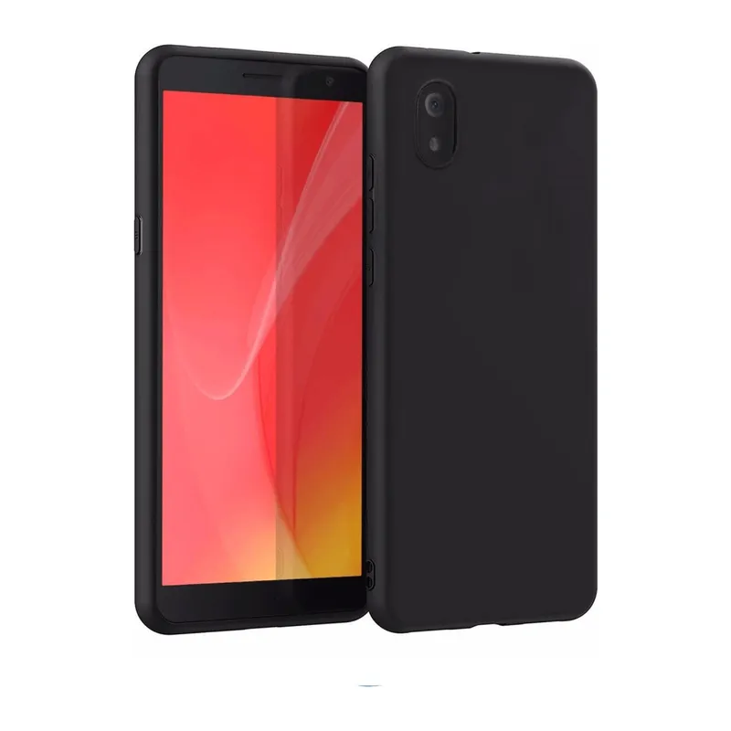 Tcl L7 Kılıf First Silikon - Siyah