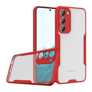 Galaxy S23 Plus Kılıf Platin Silikon - Kırmızı