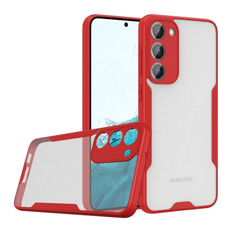 Galaxy S23 Plus Kılıf Platin Silikon - Kırmızı