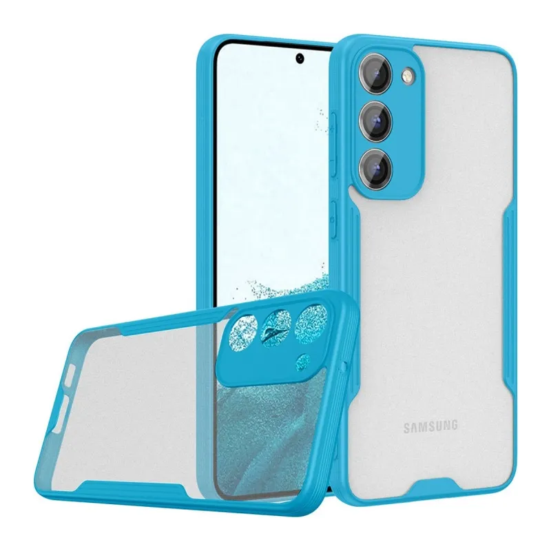 Galaxy S23 Plus Kılıf Platin Silikon - Mavi