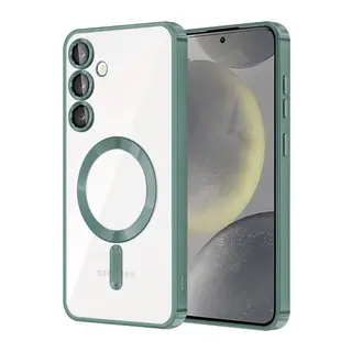 Galaxy S24 Kılıf Kross Magneticsafe Kapak - Koyu Yeşil
