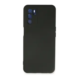 Oppo A16 Kılıf Nano İçi Kadife Silikon - Siyah