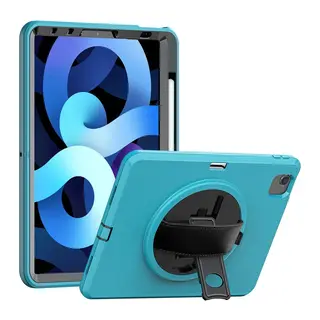 İpad 2022 10.9 (10.nesil) Kılıf Hand Strap Tablet Kılıfı - Turkuaz