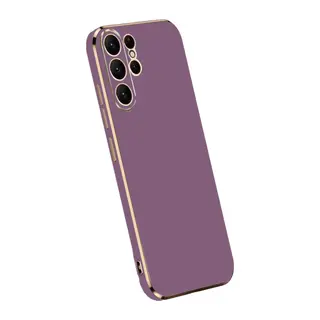 Galaxy S24 Ultra Kılıf Volet Silikon - Mor