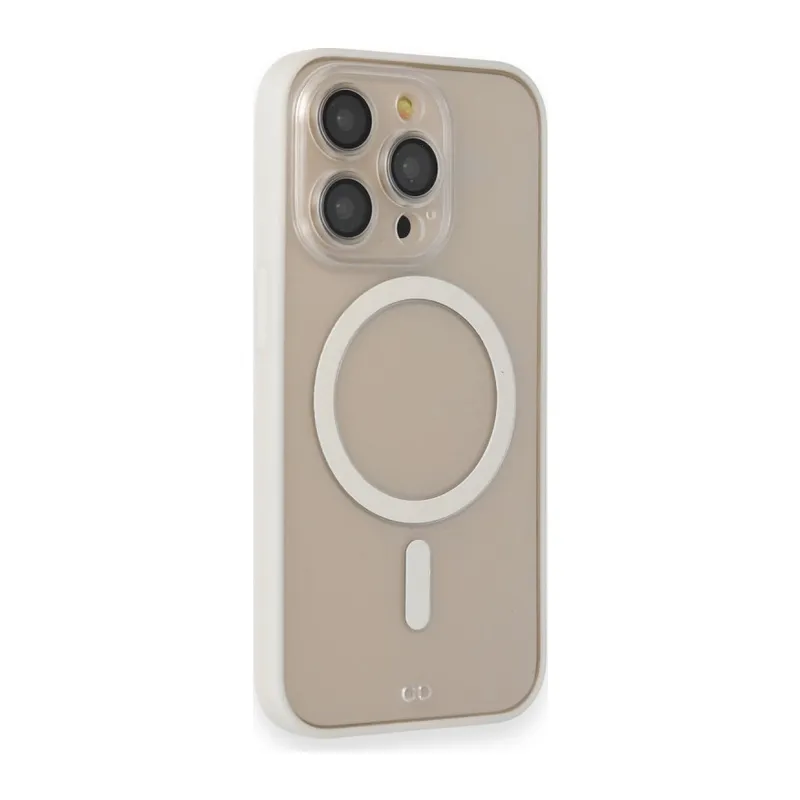 İphone 14 Pro Kılıf Grand Magneticsafe Kapak - Beyaz