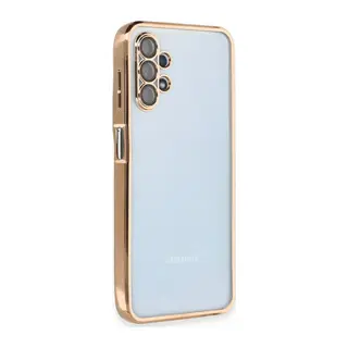 Galaxy A13 4g Kılıf Razer Lensli Silikon - Gold