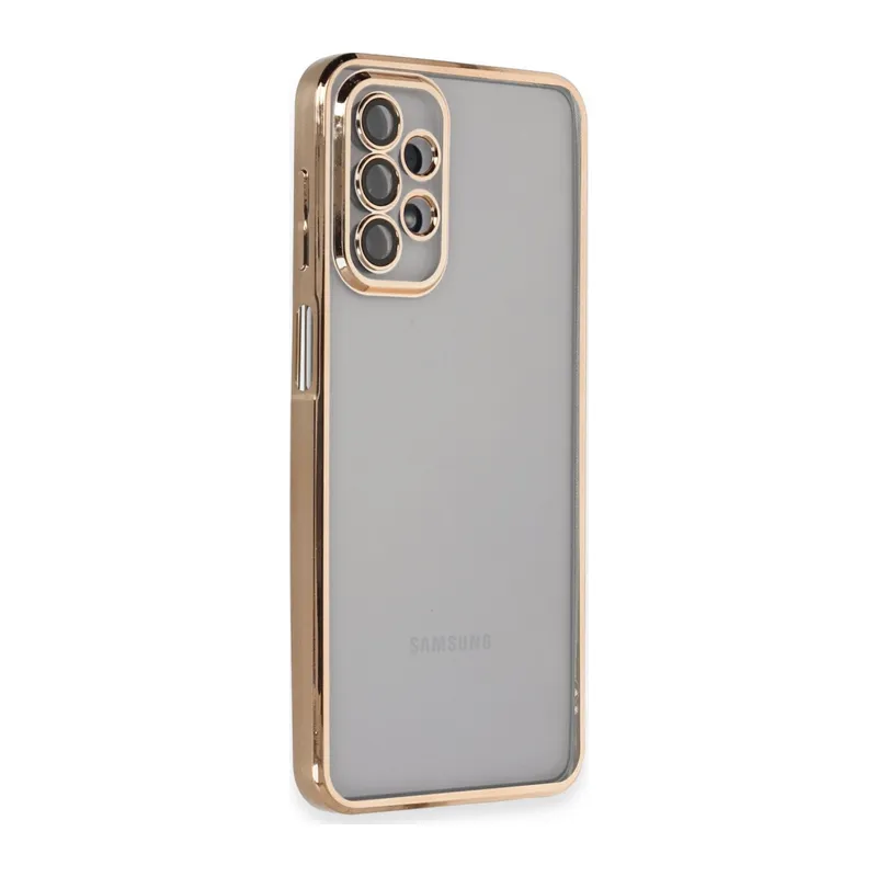 Galaxy A23 4g Kılıf Razer Lensli Silikon - Gold