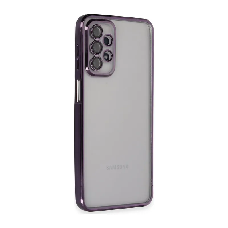 Galaxy A23 4g Kılıf Razer Lensli Silikon - Mor