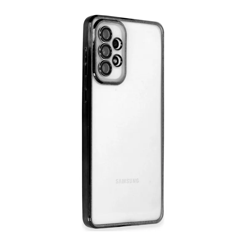 Galaxy A73 5g Kılıf Razer Lensli Silikon - Siyah