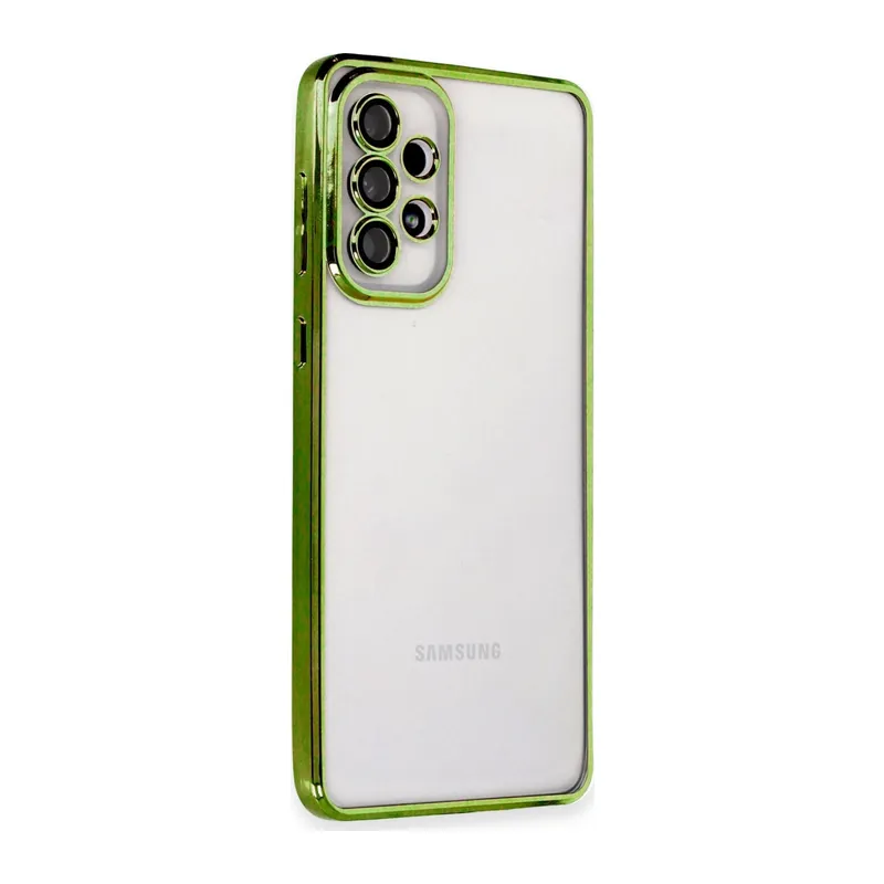 Galaxy A73 5g Kılıf Razer Lensli Silikon - Yeşil