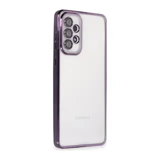 Galaxy A73 5g Kılıf Razer Lensli Silikon - Mor