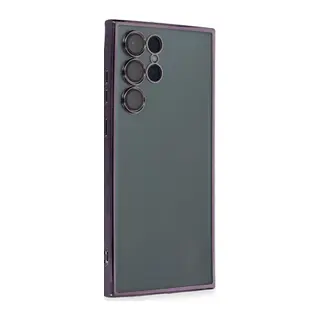 Galaxy S22 Ultra Kılıf Razer Lensli Silikon - Mor