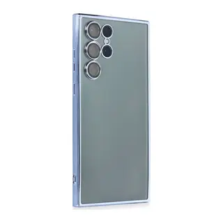 Galaxy S22 Ultra Kılıf Razer Lensli Silikon - Açık Mavi
